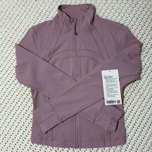 lululemon define cropped jacket nulu in rose blush size 8